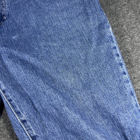 Vintage Tommy Hilfiger Jeans Womens 10 Blue Denim Wide Leg Baggy Y2K - Picture 12 of 14
